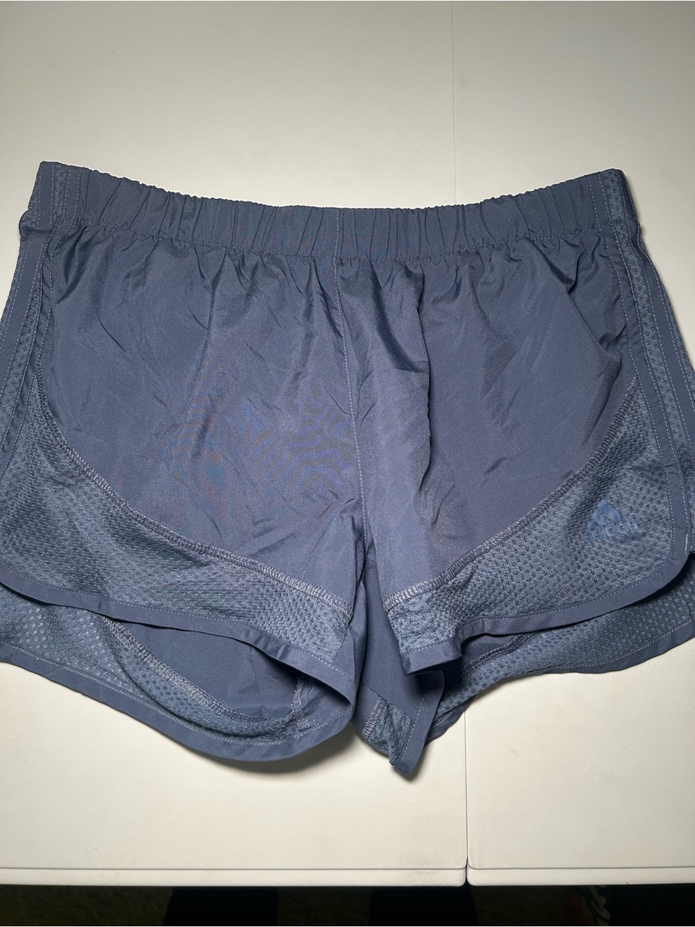adidas Women's Athletic Running Shorts Slate Small 3" Active Sport Gym Weights - Picture 2 of 8